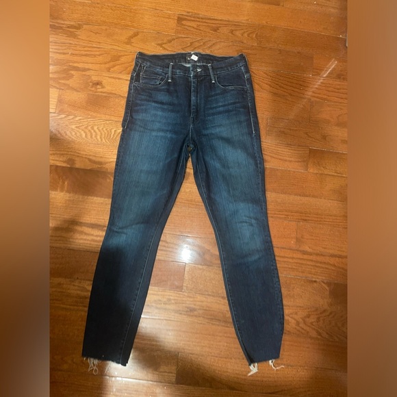 New! MOTHER High Waisted Ankle Fray Jeans in Enchanted 👖size 29 - Picture 7 of 14